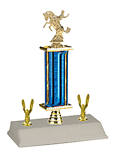 S3R-720G Bronc Equestrian Trophy with riser and double trim