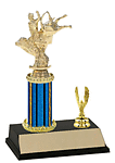 r2 bull rider rodeo trophy with trim