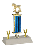 S3R-4015G Draft Horse Show Trophy with riser and double trim