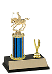 r2 pole bending rodeo trophy with trim