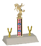 R3 Bronc horse Trophy with double trim