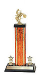 s3-370DB Dirt Bike Trophy with rectangular column and double trim