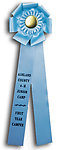 TR134gdrt gundog/retriever field trial rosette ribbons