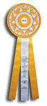 Jumbo gundog or retriever Rosette Ribbons Custom Printed TRBAR1GDRT